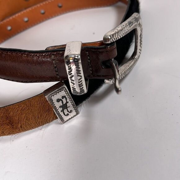 Brighton Multi-colored Calf Hair Leather Belt 30 - Picture 2 of 12